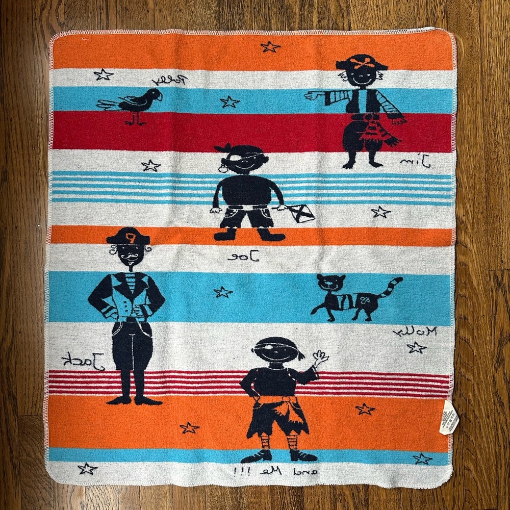 David Fussenegger Pirate Themed Baby Blanket - Picture 2 of 2